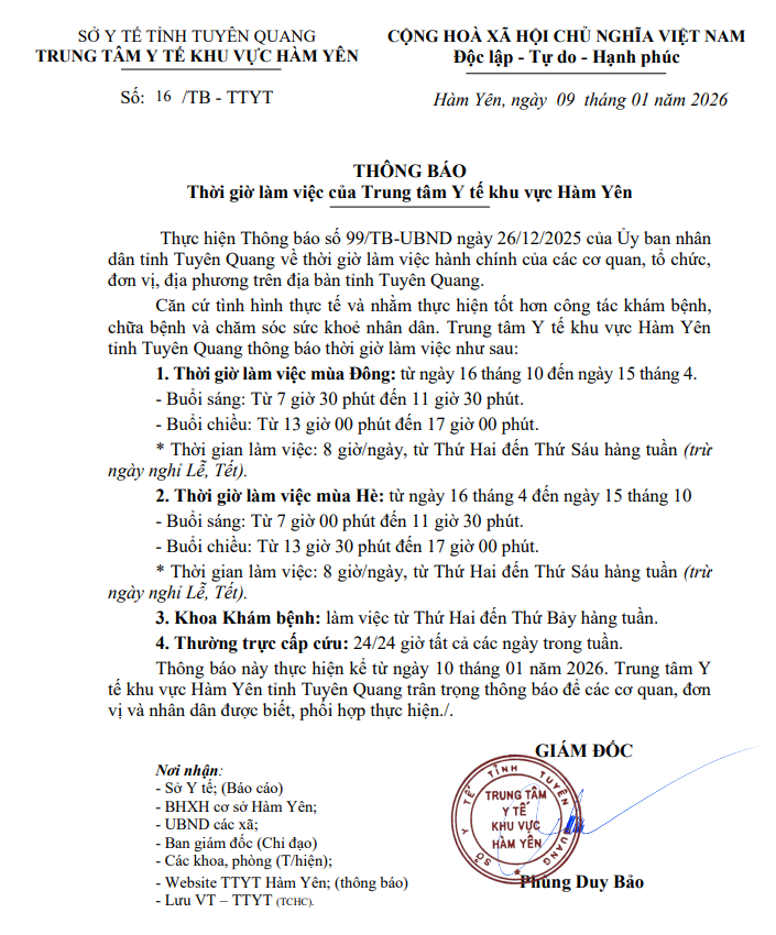 ThongBaoGioLamViec TTYT KV HAMYEN